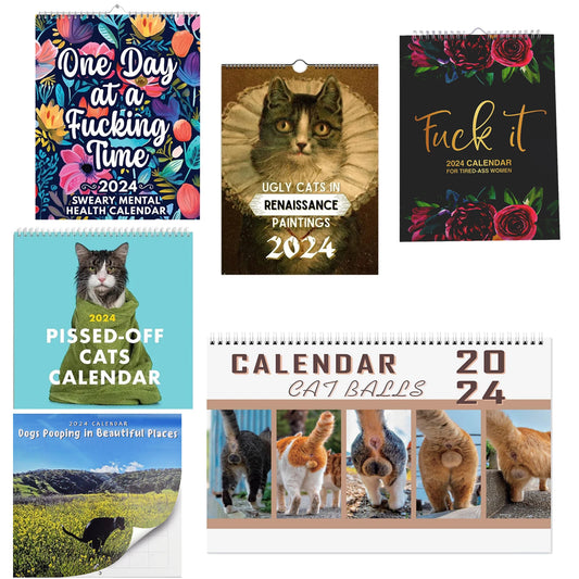 2024 Quirky Wall Calendars