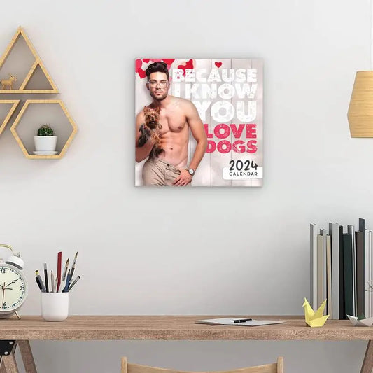 2024 Cute Dogs (and men) Calendar